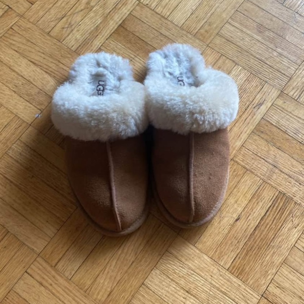 UGG Tan Shearling Slippers